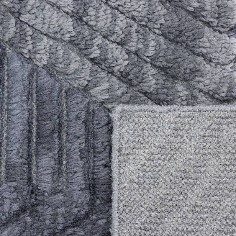 Overton Handmade Modern Contemporary Geometric Area Rug