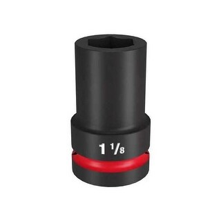 Milwaukee Tool Deep Impact Socket,Steel,1 1/8