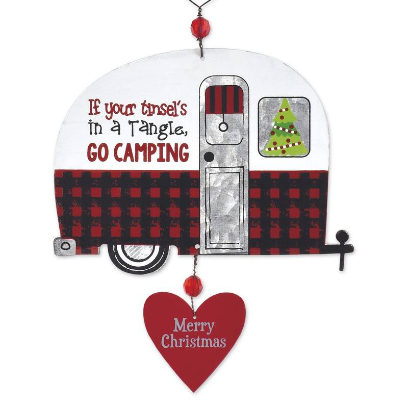 RV Camping Ornament, Set of 2