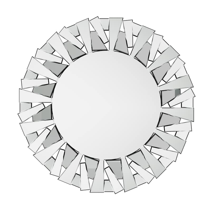 Stillings Sunburst Round Glass Accent Wall Mirror - 32"x32"