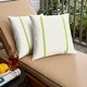 preview thumbnail 43 of 42, Sorra Home Sunbrella Outdoor Double Petite Flange Pillow Set of 2 16 in H x 16 in W x 6 in D - Sunbrella - Canvas Natural/Canvas Macaw