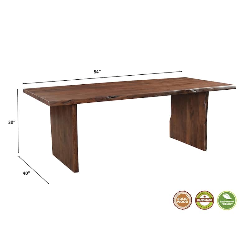 Cedar 7-piece Live Edge Solid Wood Dining Set