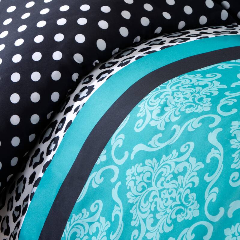 Camille Teal Comforter Set by Intelligent Design