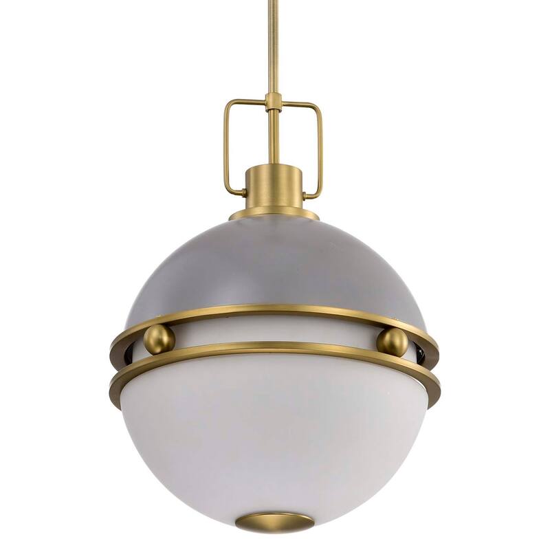 Nuvo Lighting 60/7877 Everton 2 Light 14" Wide Pendant with Shade - Matte Gray