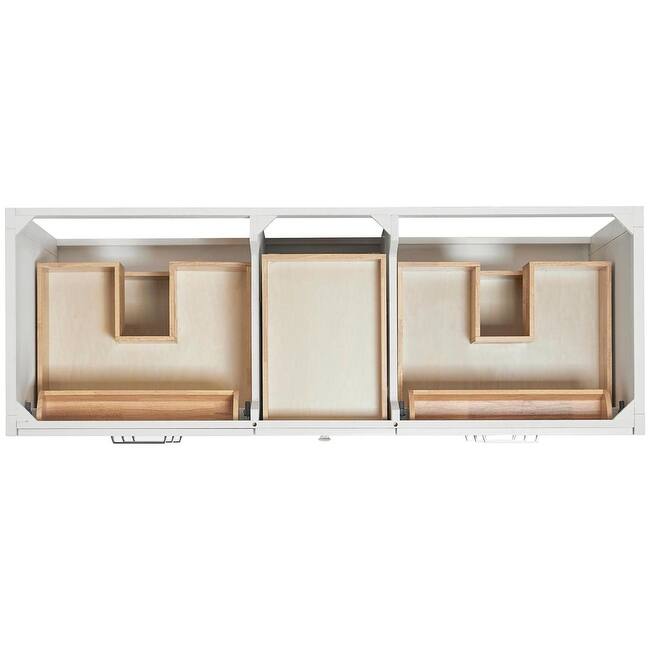 Ariel B60D-BC Monroe 60" Double Free Standing Vanity Cabinet Only