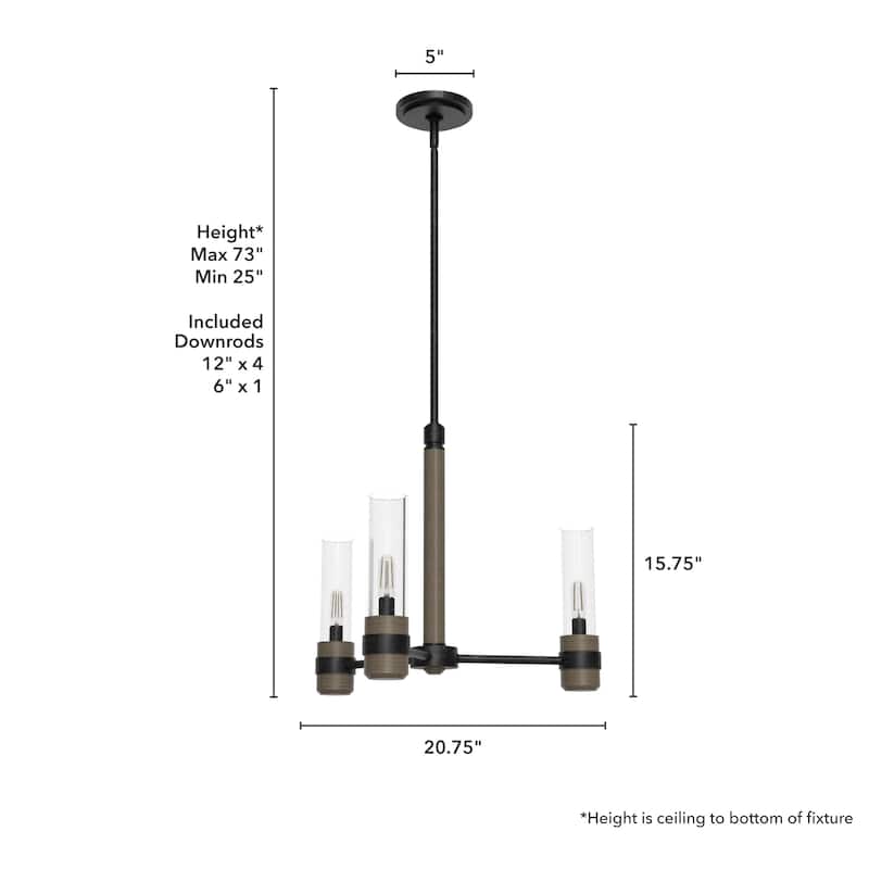 Hunter River Mill Chandelier - Dining Room, Entry - Modern Mountain, Rustic, Round, Industrial