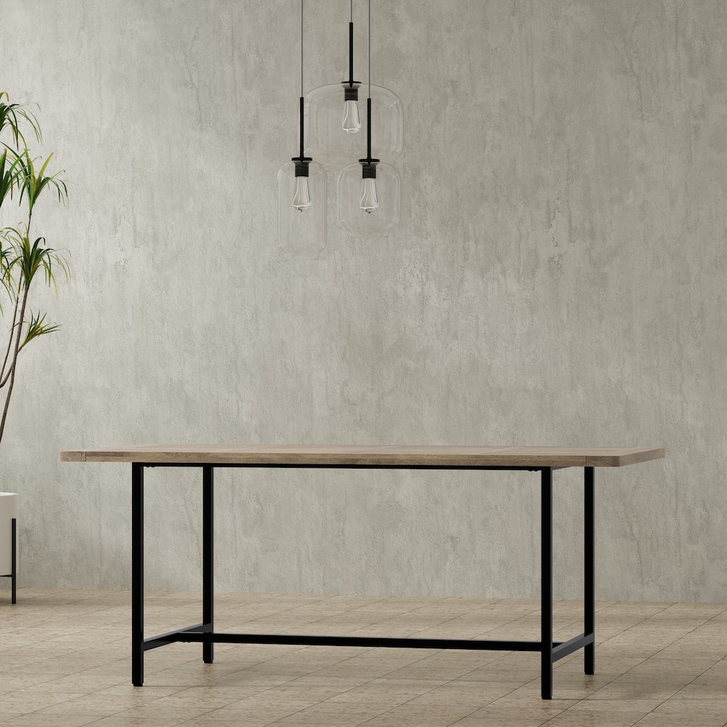 WyndenHall Portage 72 inch Wide Rectangle Modern Industrial Dining Table - 72 inches wide