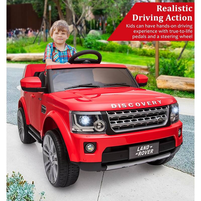 Licensed Land Rover Ride on Car, 12V 4.5 MPH Ride on Toys for Toddlers 3-8