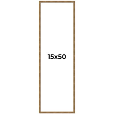 15x50 Frame Gold Solid Wood Picture Frame - Complete Modern Photo