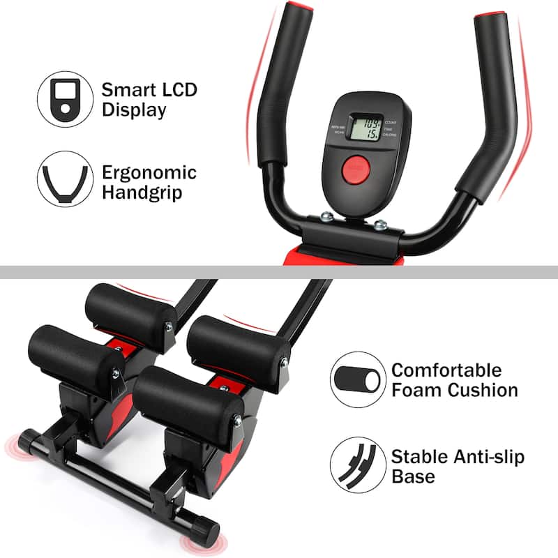 Ab Machine Foldable Core Abdominal Exercise Trainer Home Gym Fitness