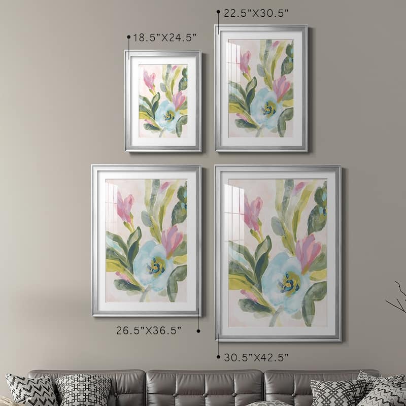 Floral Breeze Fresco II Premium Framed Print - Ready to Hang