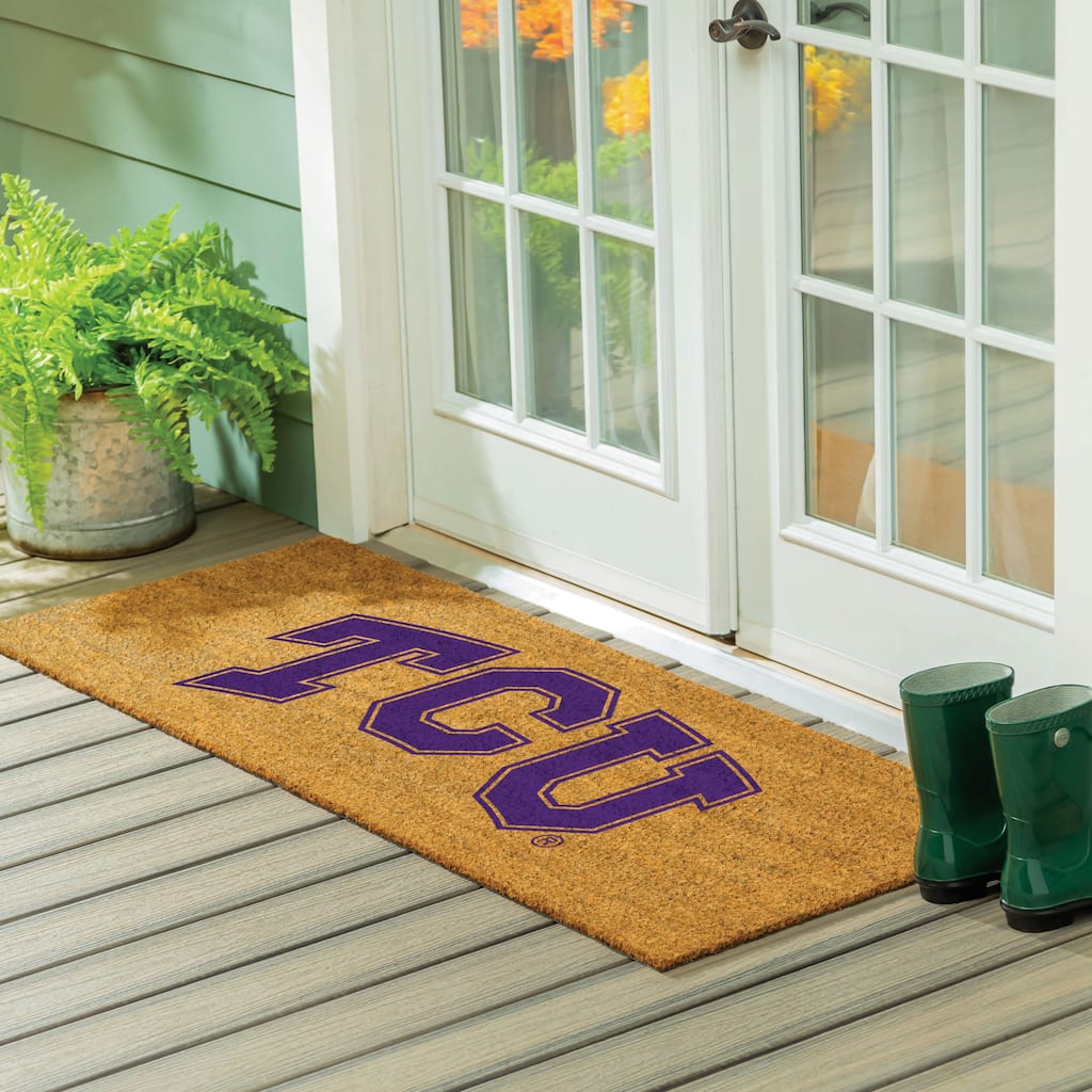 Texas Christian University Full Color Indoor/Outdoor Coir Mat