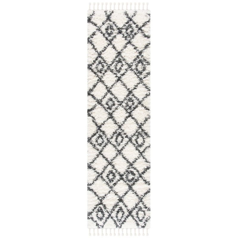 SAFAVIEH Moroccan Tassel Shag Lilyan 1.5-inch Thick Rug