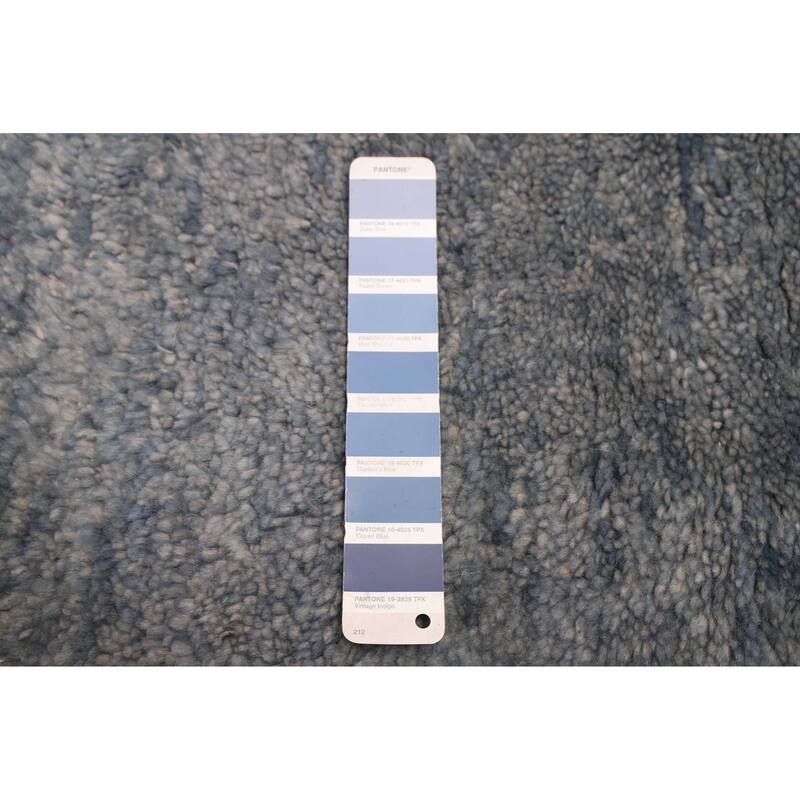 ECARPETGALLERY Hand-knotted Pak Finest Gabbeh Denim Blue Wool Rug - 8'6 x 10'3