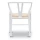 preview thumbnail 6 of 9, Poly and Bark Weave Chair - Solid Wood Frame (White)