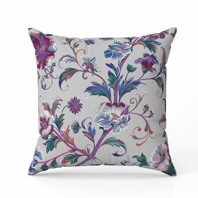 Nature's Palette Faux Suede Reversible Throw Pillow Beige and Blue