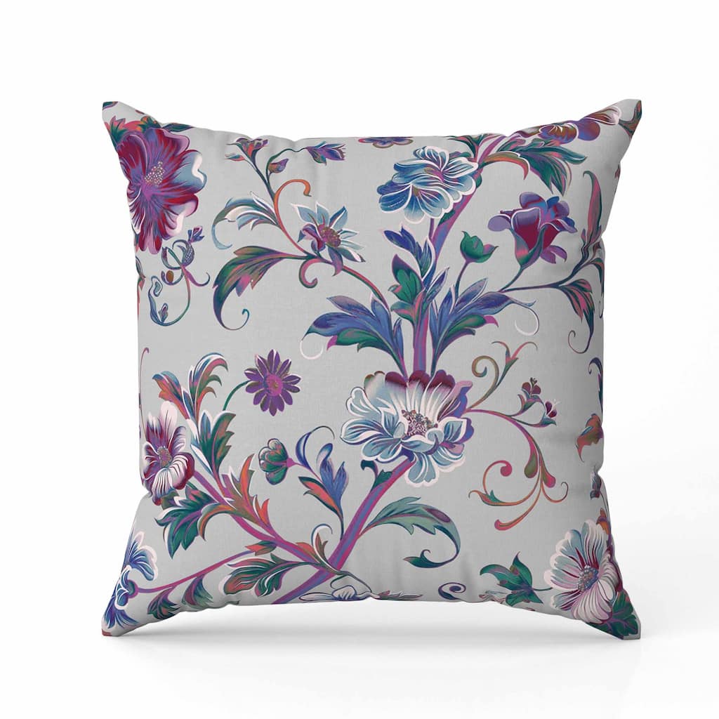 Nature's Palette Faux Suede Reversible Throw Pillow Beige and Blue