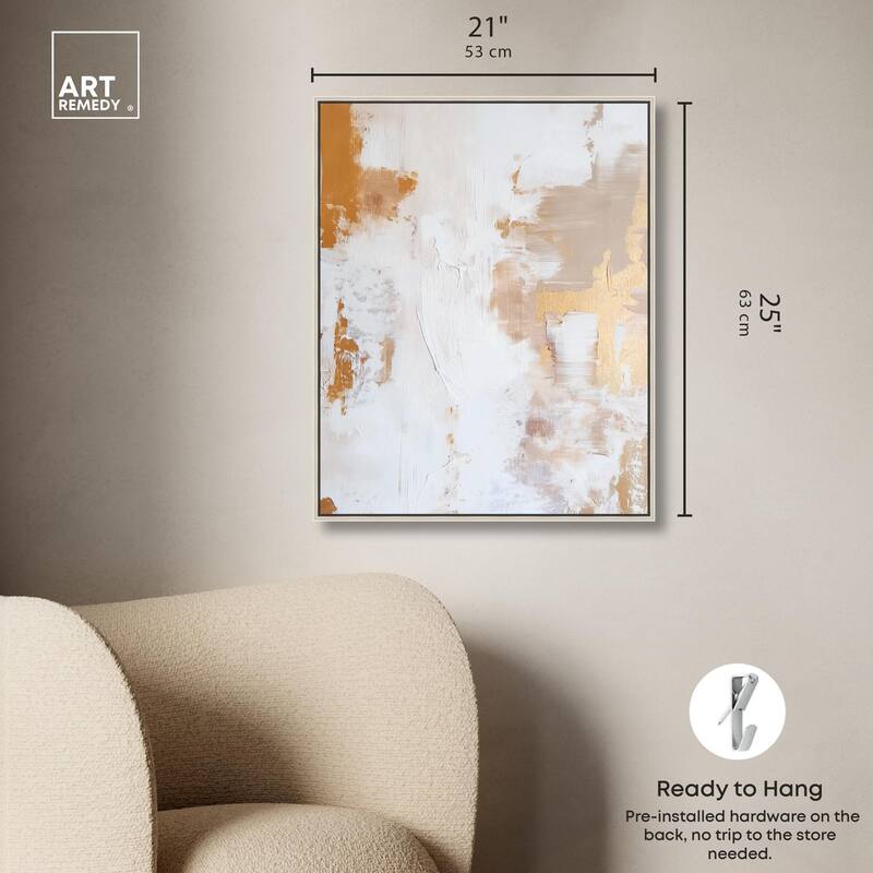 Golden Bronze Ripple I Canvas by Art Remedy