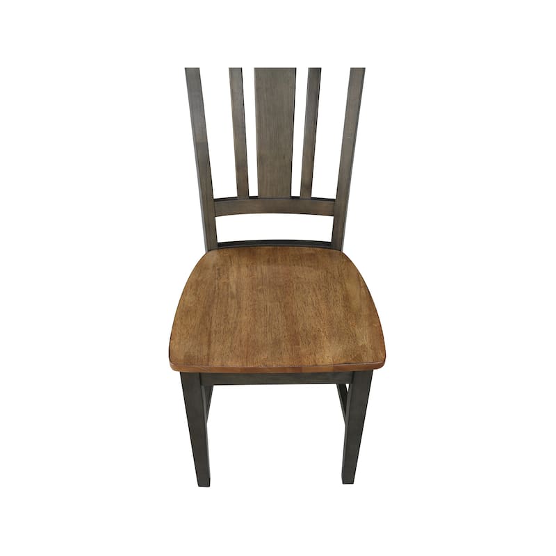 International Concepts Solid Wood San Remo Splatback Chairs - Set of 2
