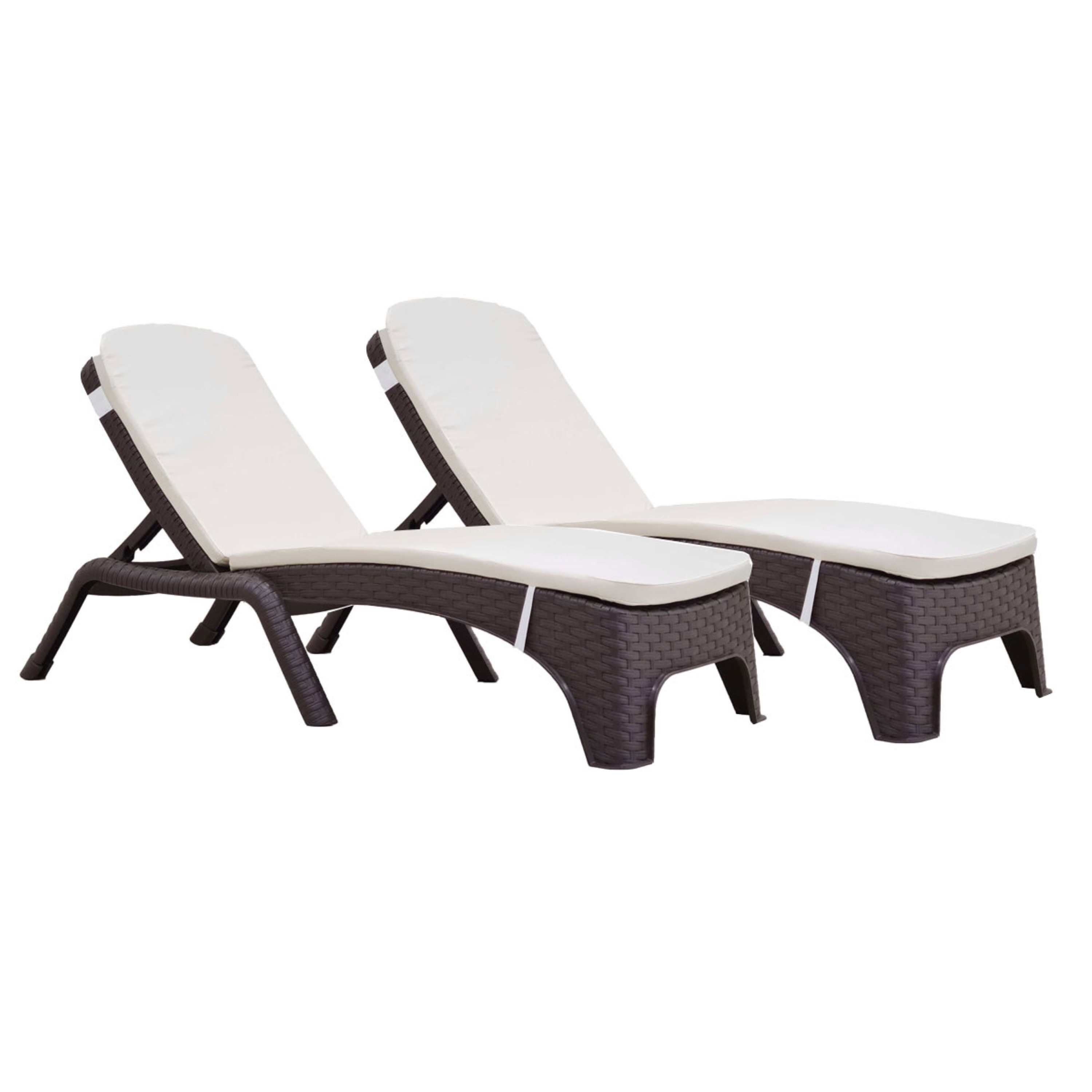 Roma rattan sales sun lounger