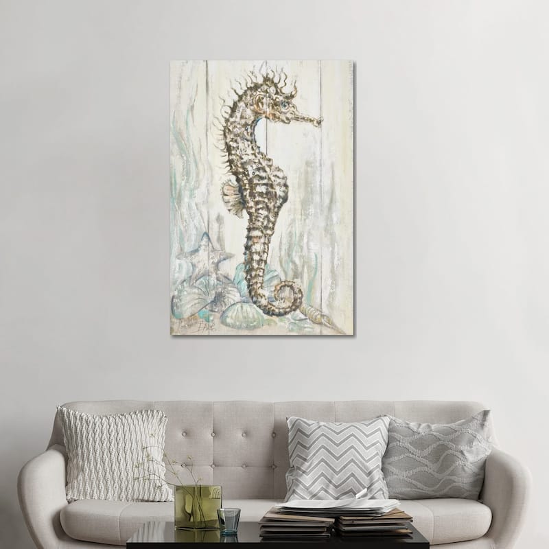 iCanvas "Antique Seahorse I" by Patricia Pinto Canvas Print - 48x32x1.5