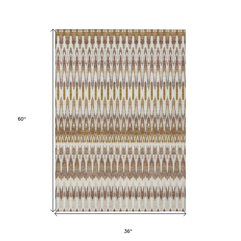 HomeRoots Southwestern Transitional Rectangle Outdoor Rug