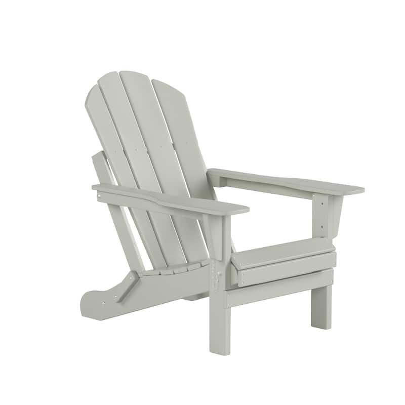 Laguna Hdpe All Weather Outdoor Patio Foldable Adirondack Chairs Conversation Set (7-Piece Set)