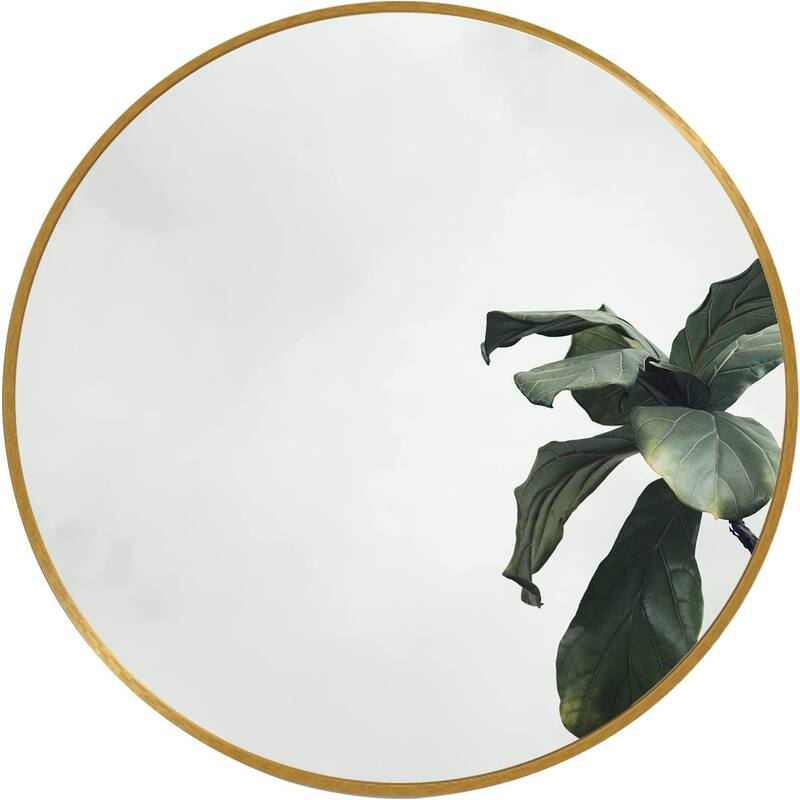 16 Inch Metal Round Bathroom Mirror
