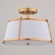 preview thumbnail 3 of 9, Vaxcel Lighting C0328 Marion 2 Light 13" Wide Semi-Flush Drum Ceiling