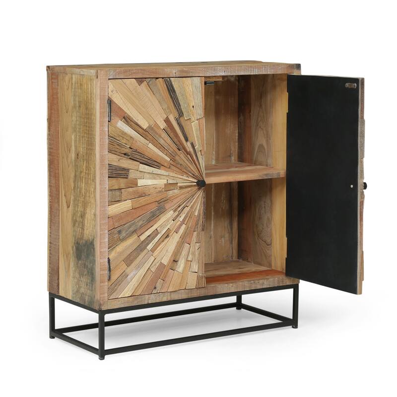 Carolina Recycled Wood Cabinet by Christopher Knight Home