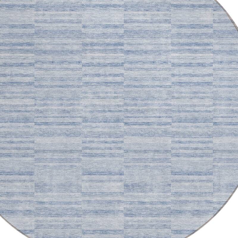 HomeRoots Striped Transitional Rectangle Outdoor Rug