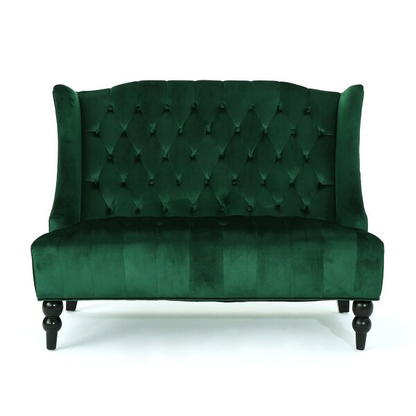 Vintage Wingback Loveseat 2 Seater Upholstered Sofa Tufted Button Design Sofa Chair Small Sofa for Living Room Bedroom Bed Bath Beyond 41130097