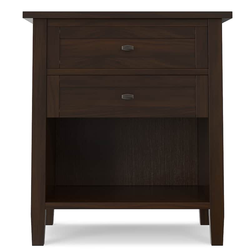 WYNDENHALL Norfolk 24 inch Wide Transitional Bedside Nightstand Table - 24 Inches wide