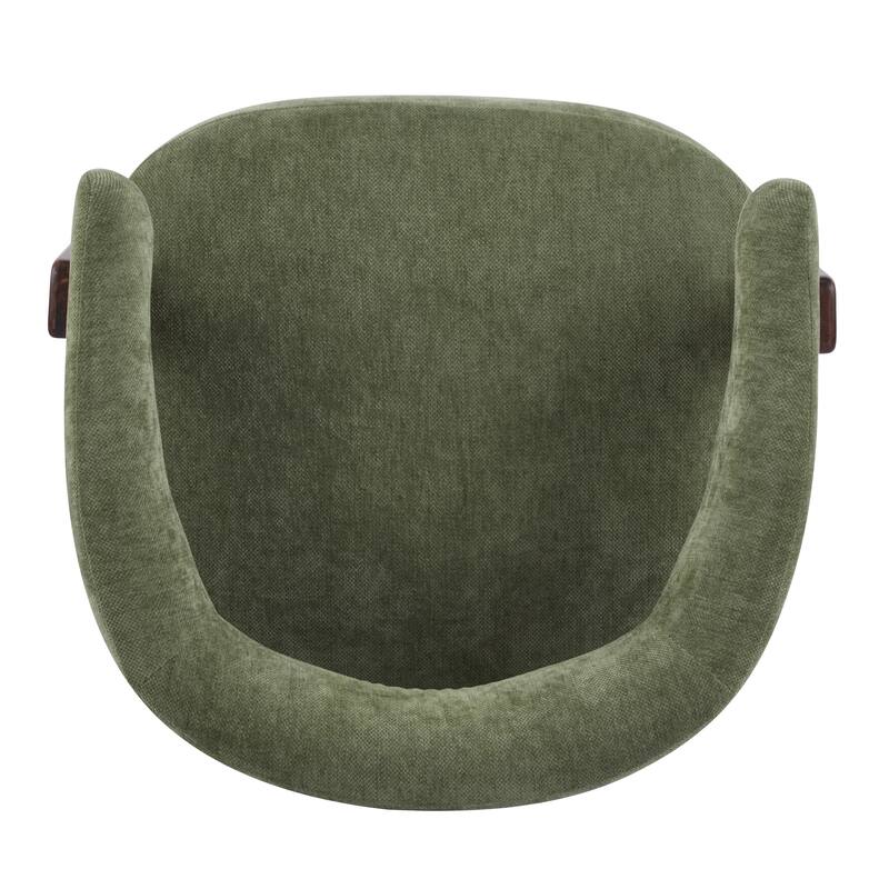 Christopher Knight Home - Accent Arm Chair Modern Upholstered Fabric Chair with Rubber Wood Legs