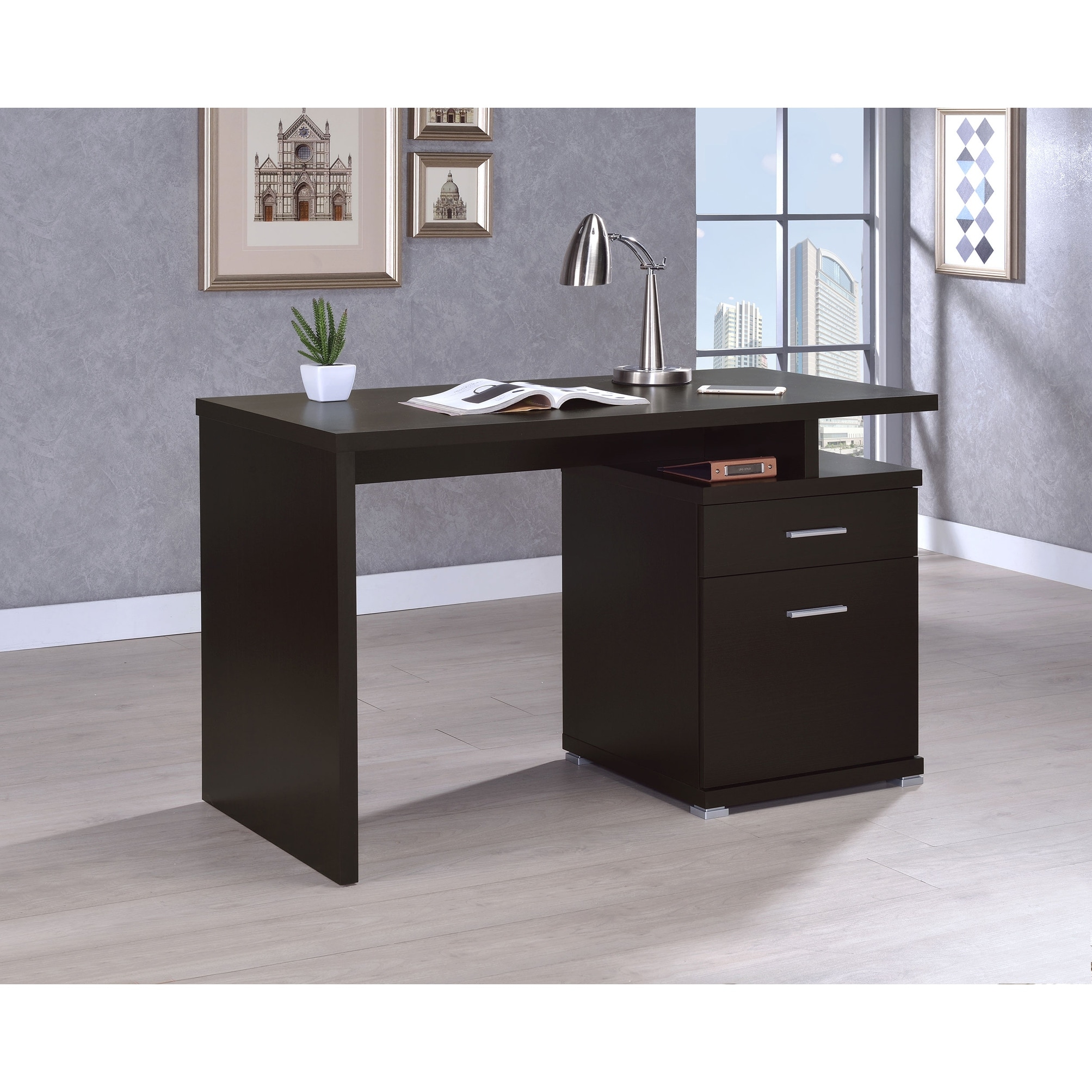 Irving 47-inch 2-drawer Office Computer Desk