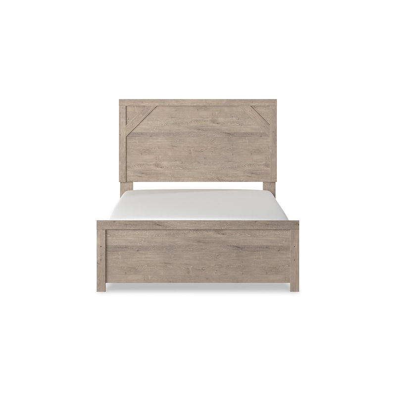 Senniberg Light Brown Panel Bed
