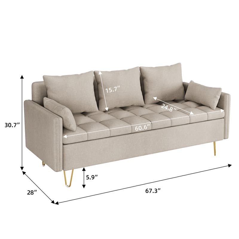 Three-seater sofa