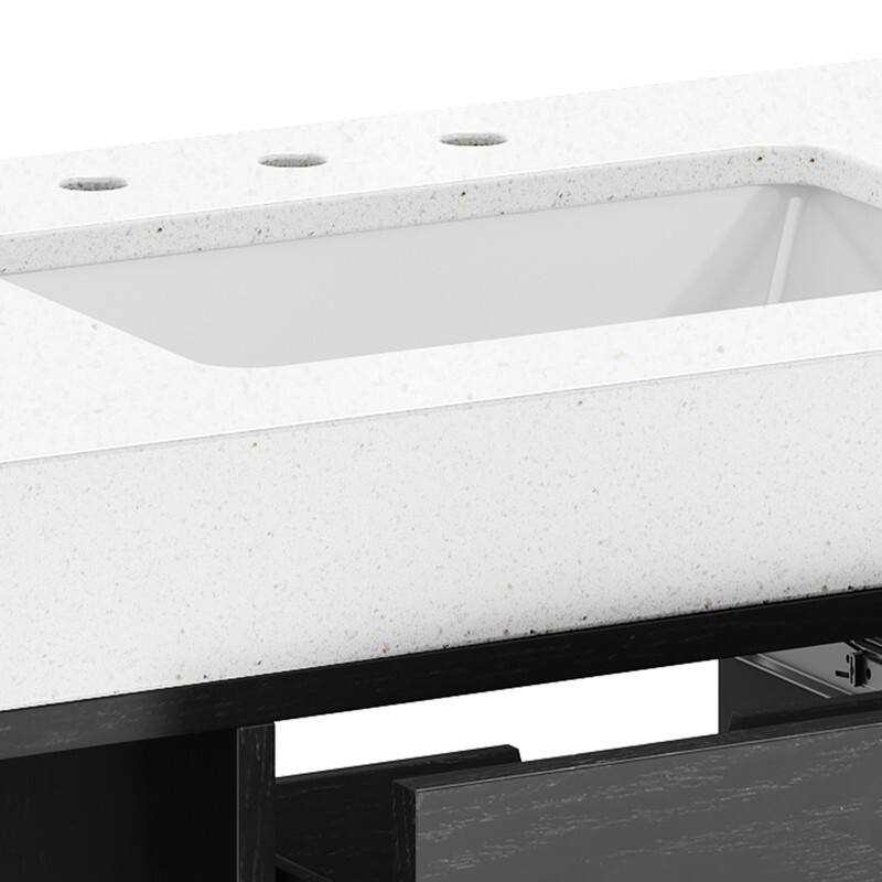 Moasis 40" Floating Bathroom Vanity with 2 Drawer and 2 Cabinet