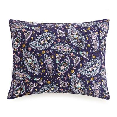 Vera Bradley French Paisley 100% Cotton Single Pillow Sham