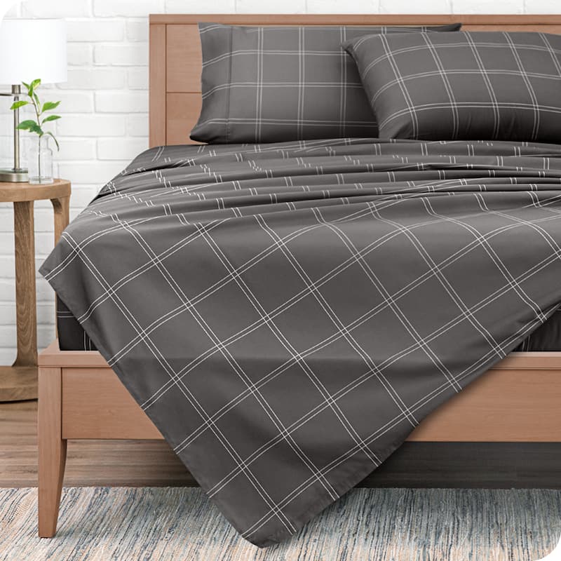 Bare Home Double Brushed Microfiber Flat Top Sheet