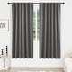 preview thumbnail 15 of 109, Deconovo Back Tab Blackout Curtains (2 Panel) 52W x 72L - Light Grey