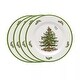 preview thumbnail 1 of 7, Spode Set of 4 Christmas Tree Salad Plates - 8 in