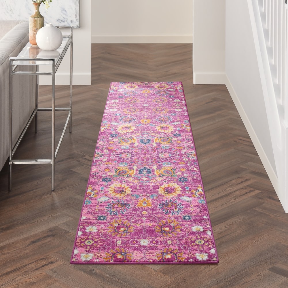 Nourison Passion Boho French Country Floral Area Rug.