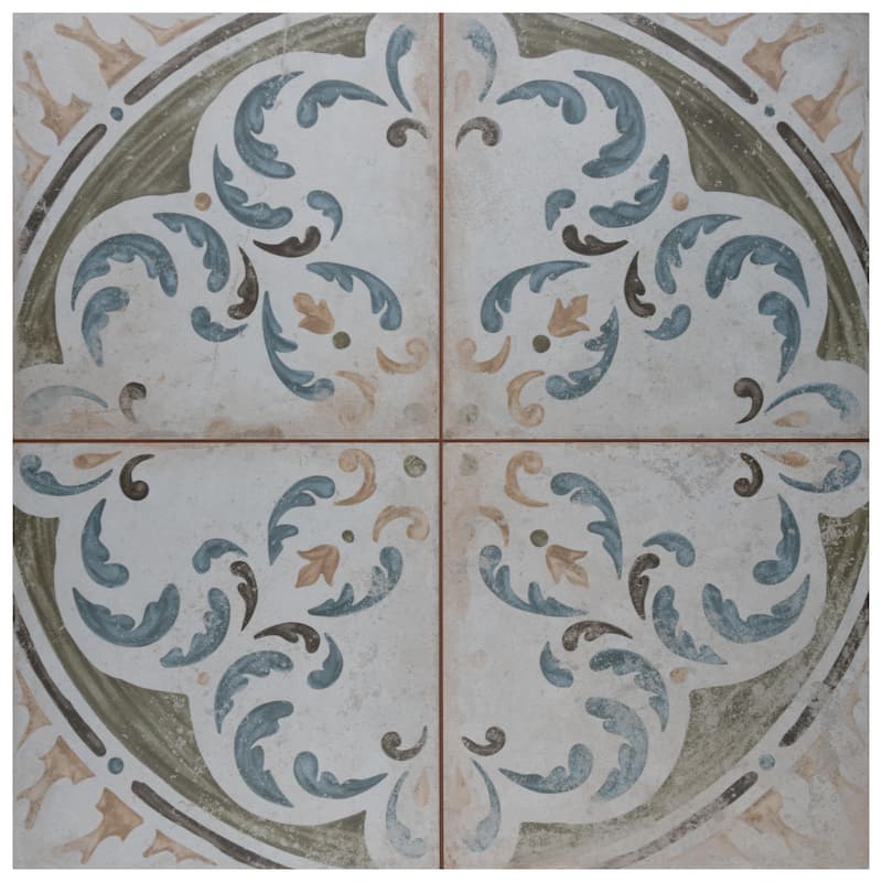 Merola Tile Kings Porto Amaral 17-5/8" x 17-5/8" Ceramic Floor and Wall Tile