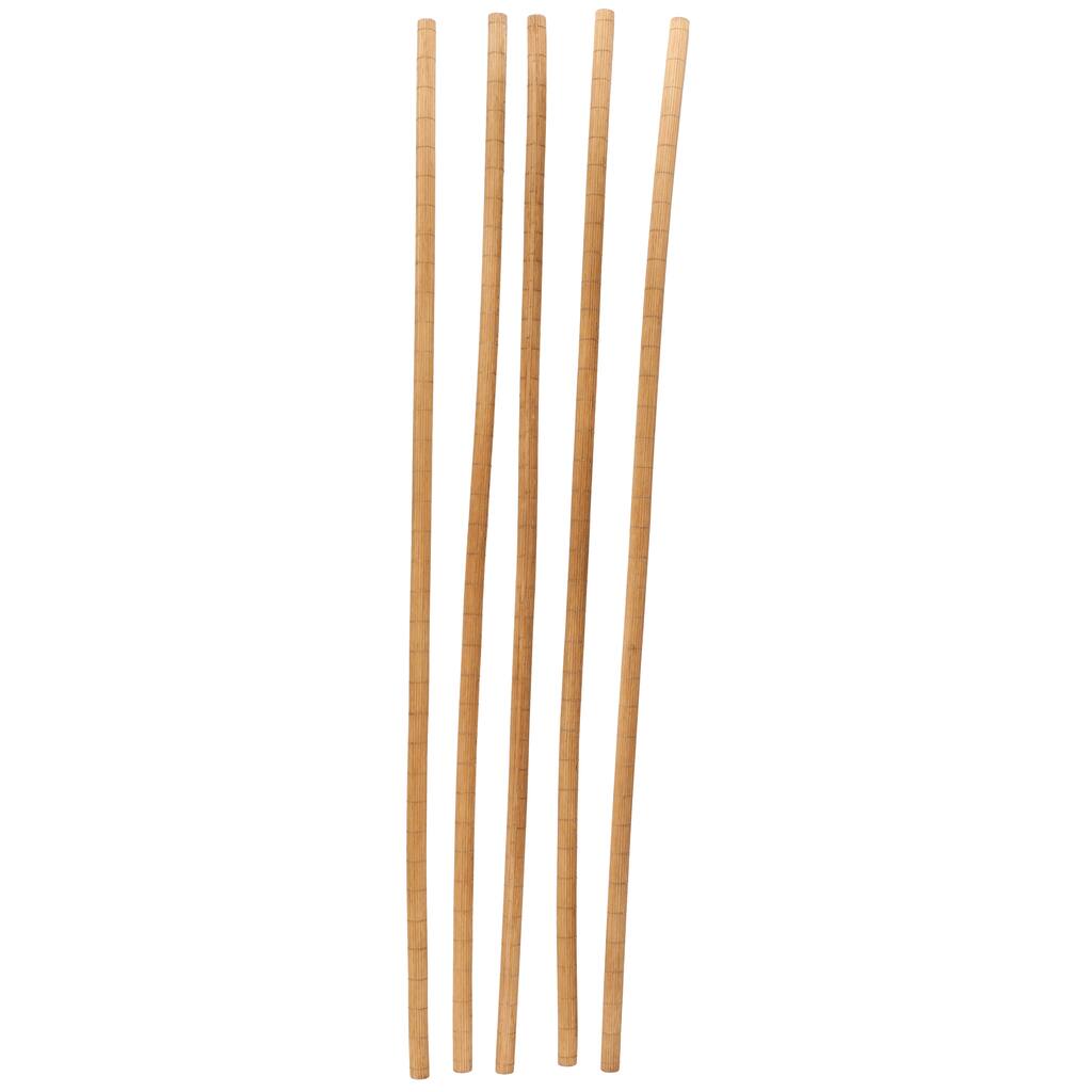 Bamboo Wood Tall Sticks Home Decor Natural Foliage - Set of 5 Brown - Roche River Decor