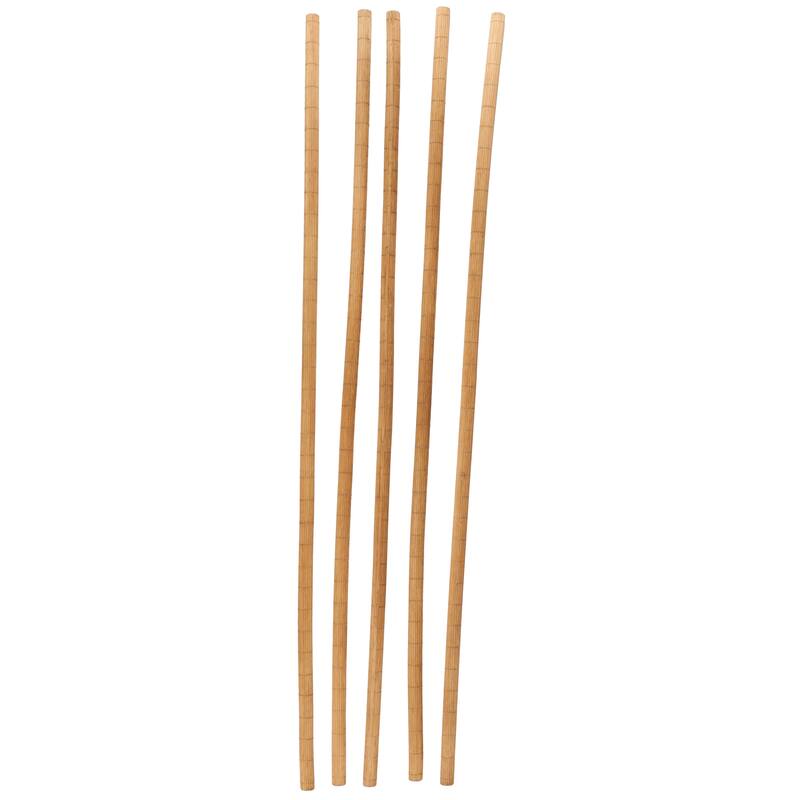Brown Bamboo Wood Tall Sticks Home Decor Natural Foliage (Set of 5)