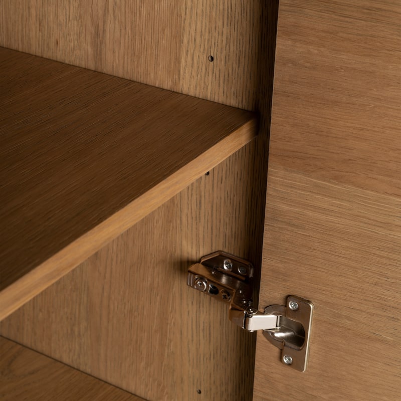 Studio London Zahra 2 Door USA Oak Wooden Accent Cabinet Storage