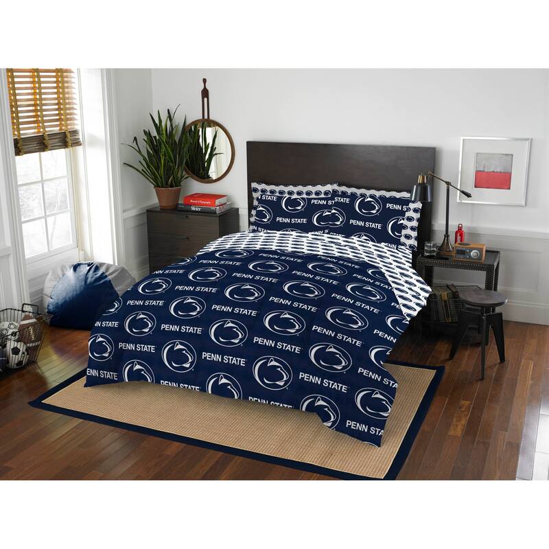 NCAA Rotary 7-piece Queen Bed in a Bag Set