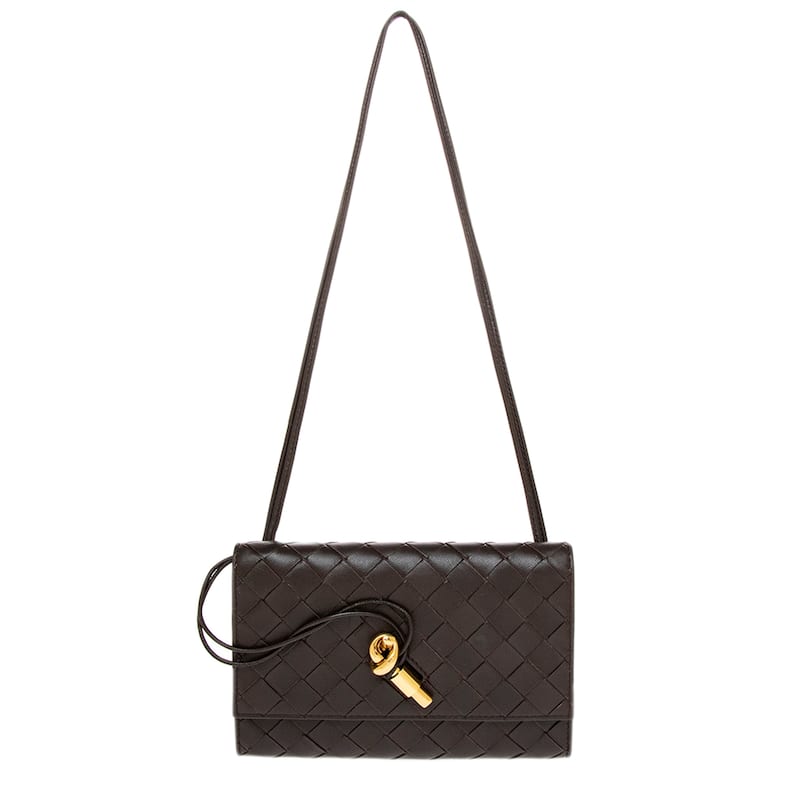 Bottega Veneta Andiamo Pouch - Deep Brown