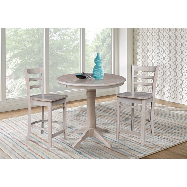 Round extension best sale table and chairs